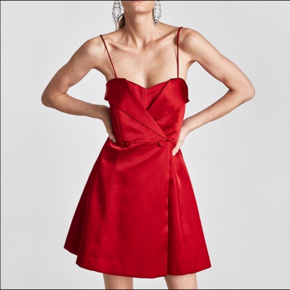 Zara mini red dress